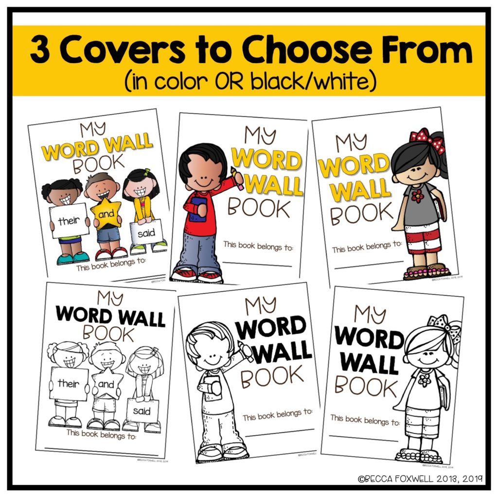 How To Use A Personal Word Wall Book - Foxwell Forest