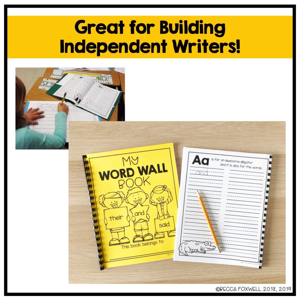 How To Use A Personal Word Wall Book - Foxwell Forest