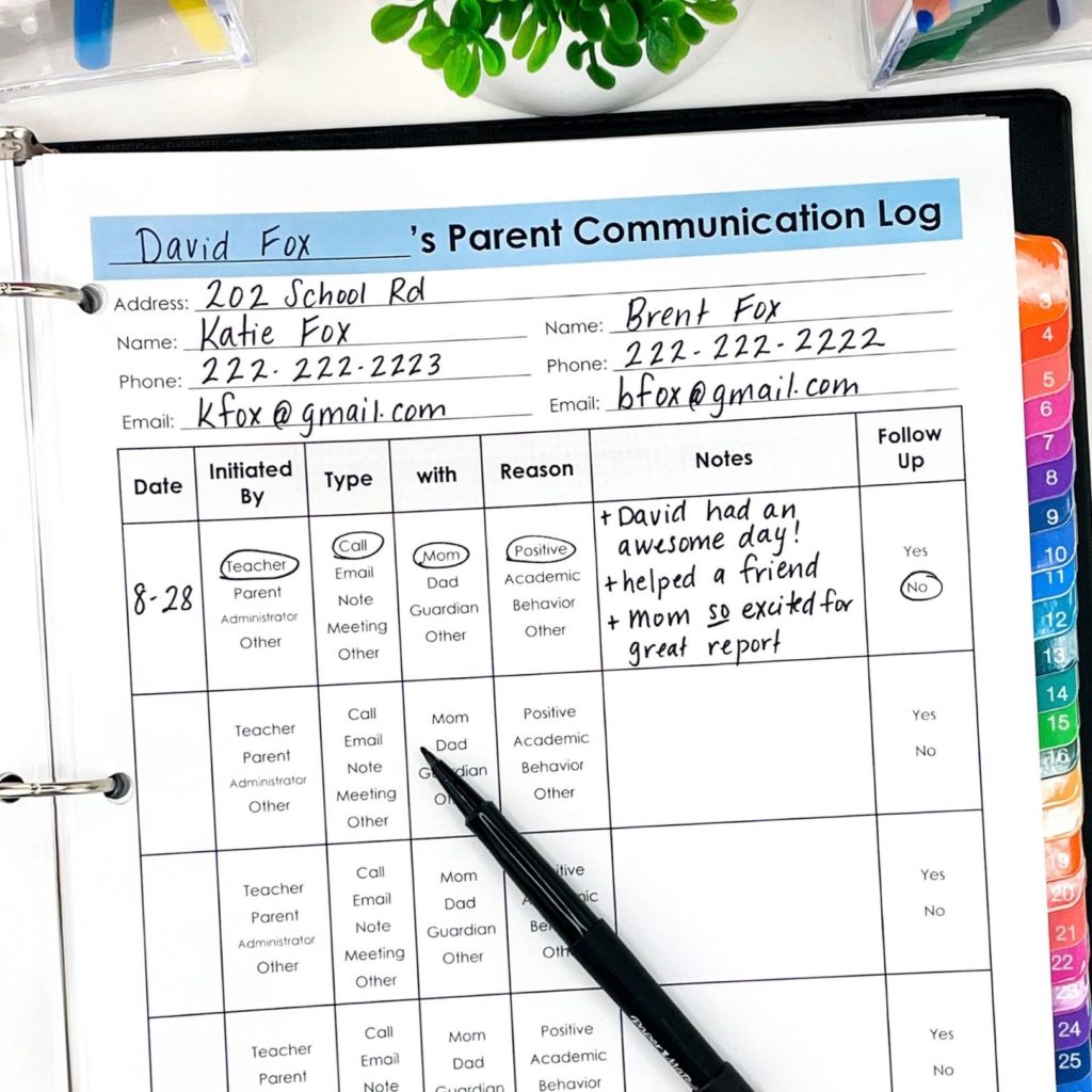 parent-communication-log