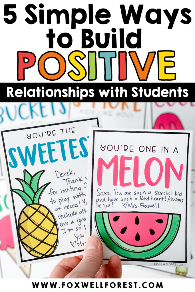 5 simple ways to build positive relationships with students
