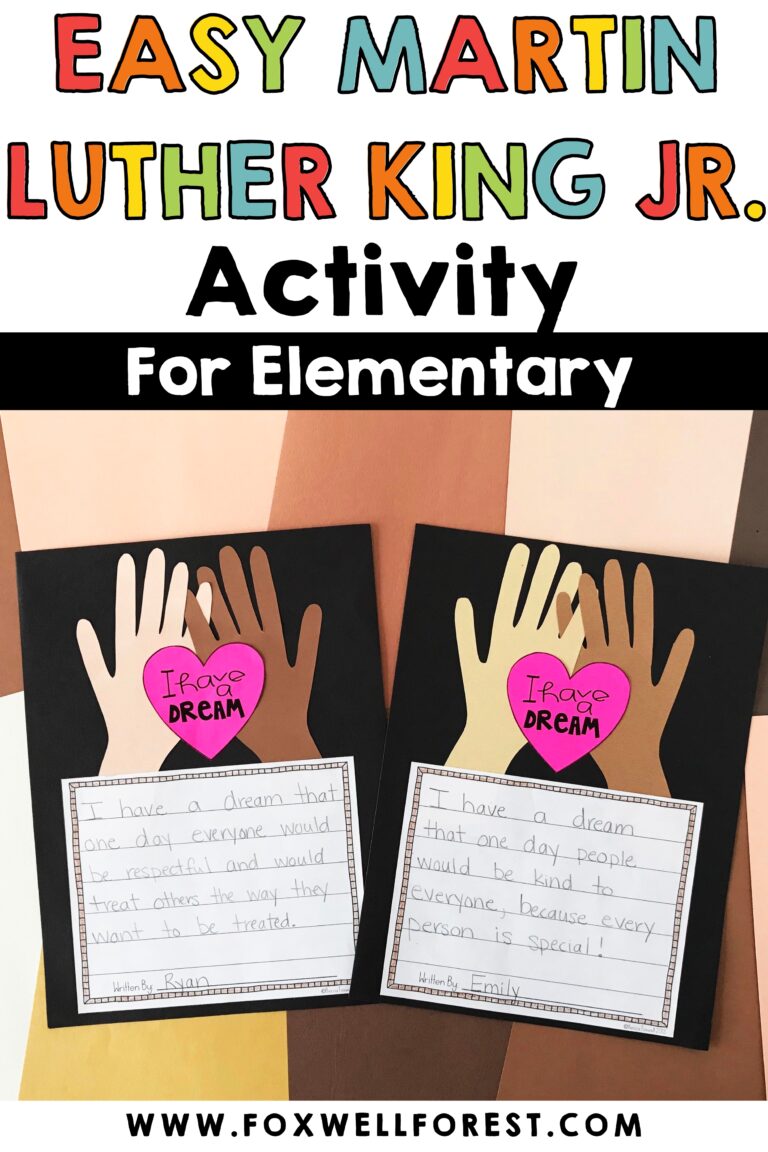 easy Martin Luther King jr activities for elementary