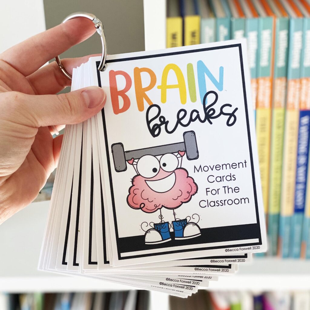 classroom brain break cards